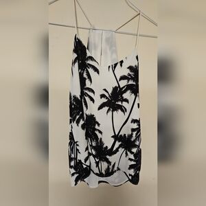 Express Palm Print Tank Top Sz S